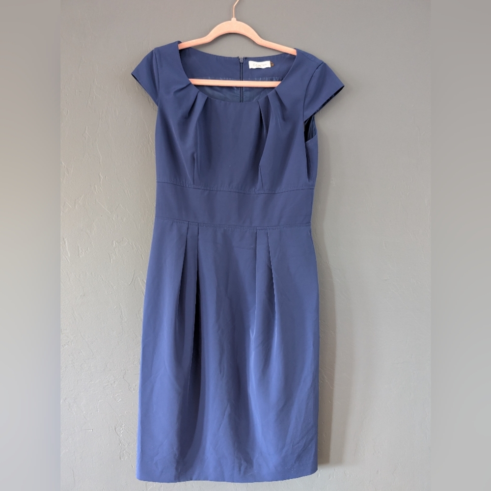 Calvin Klein Medium Petite Navy Blue Dress